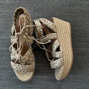Trask braided platform sandals